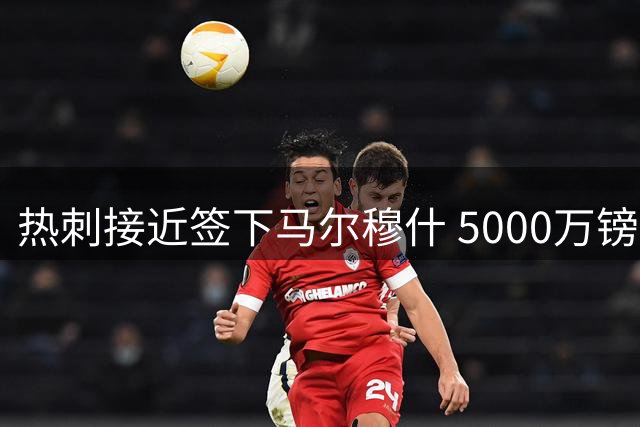 热刺接近签下马尔穆什 5000万镑强制买断条款已谈妥